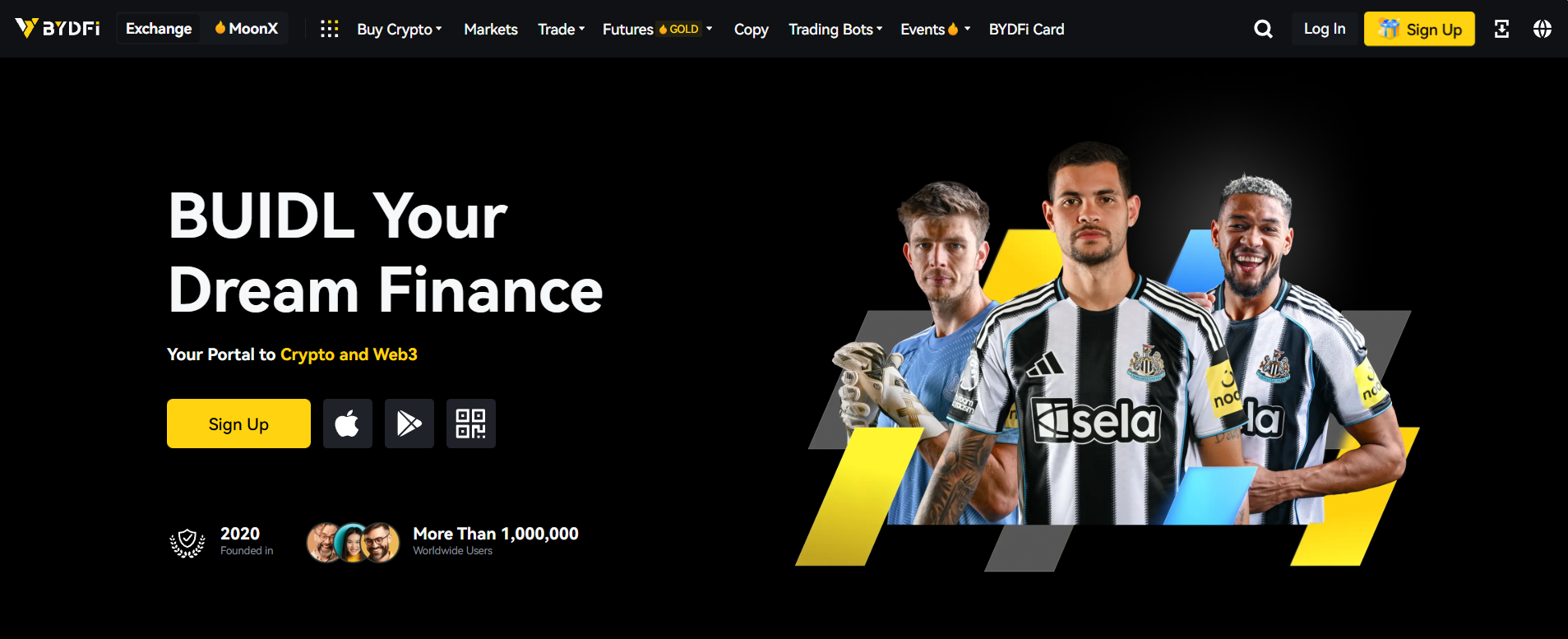 BYDFi homepage