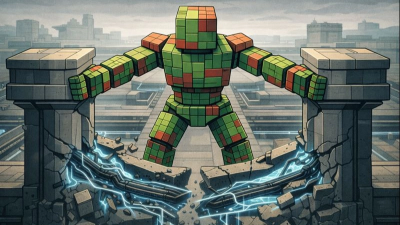 Cross-chain stress shown as robot braces ecosystem amid crypto price turmoil