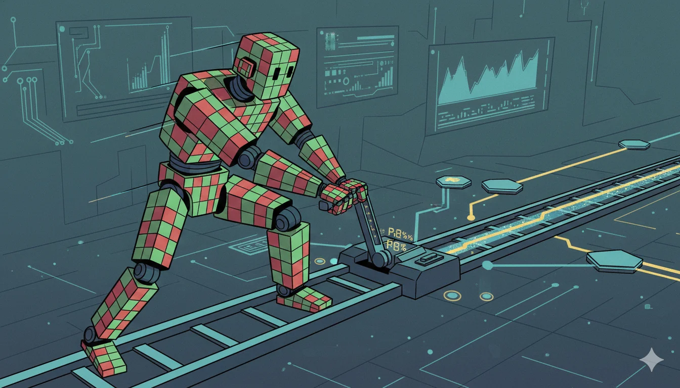 Crypto fee adjustments reflected through robotic control of market rails