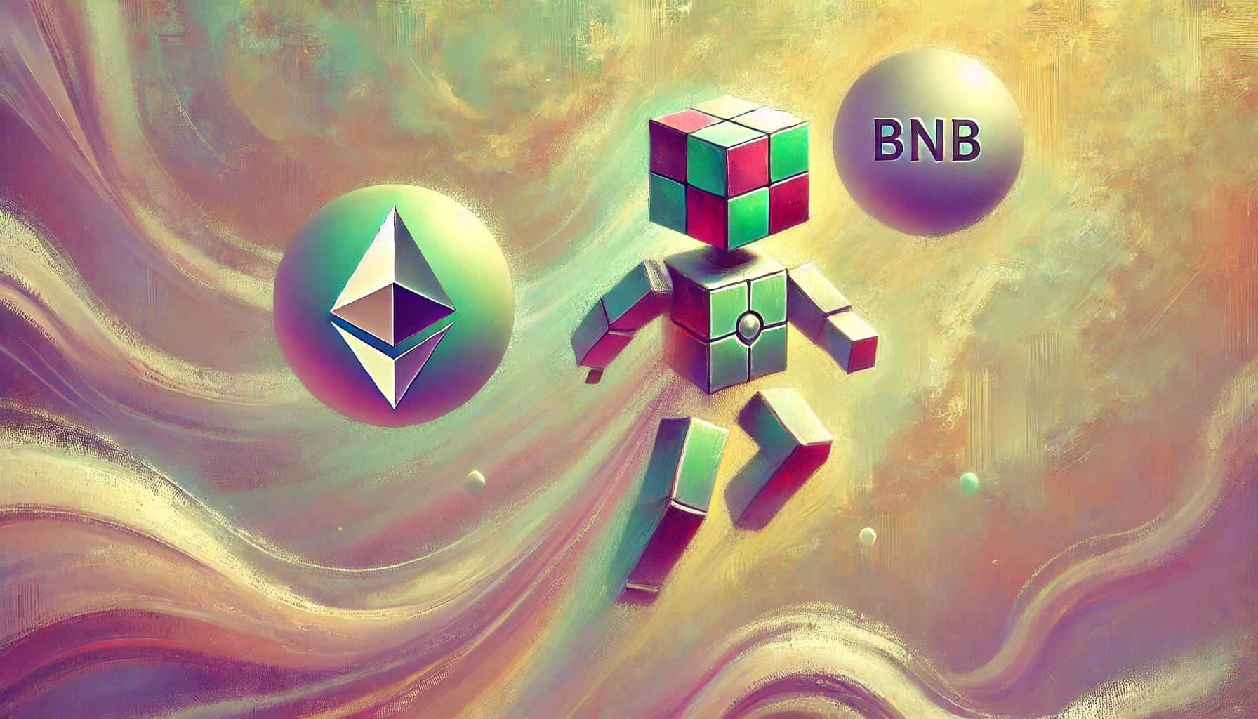 Robot vaults between ETH and BNB during crypto price rally
