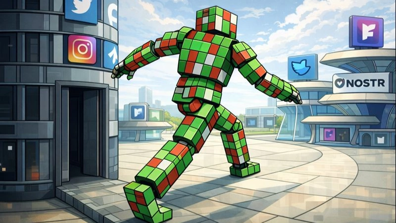 Decentralized social media robot moving away from centralized platforms