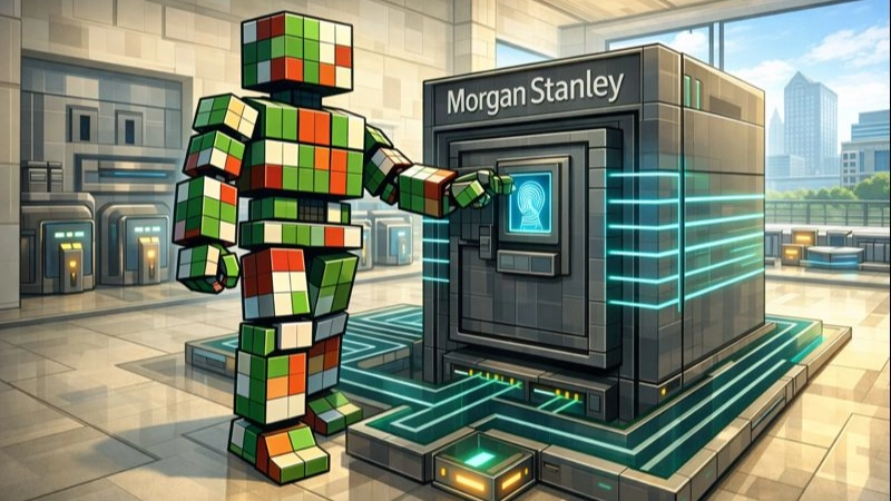 Institutional crypto wallet infrastructure anchored by Morgan Stanley systems