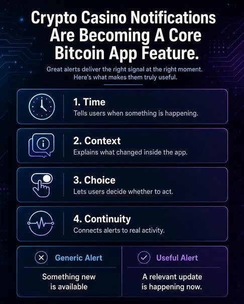 Crypto alert signal infographic