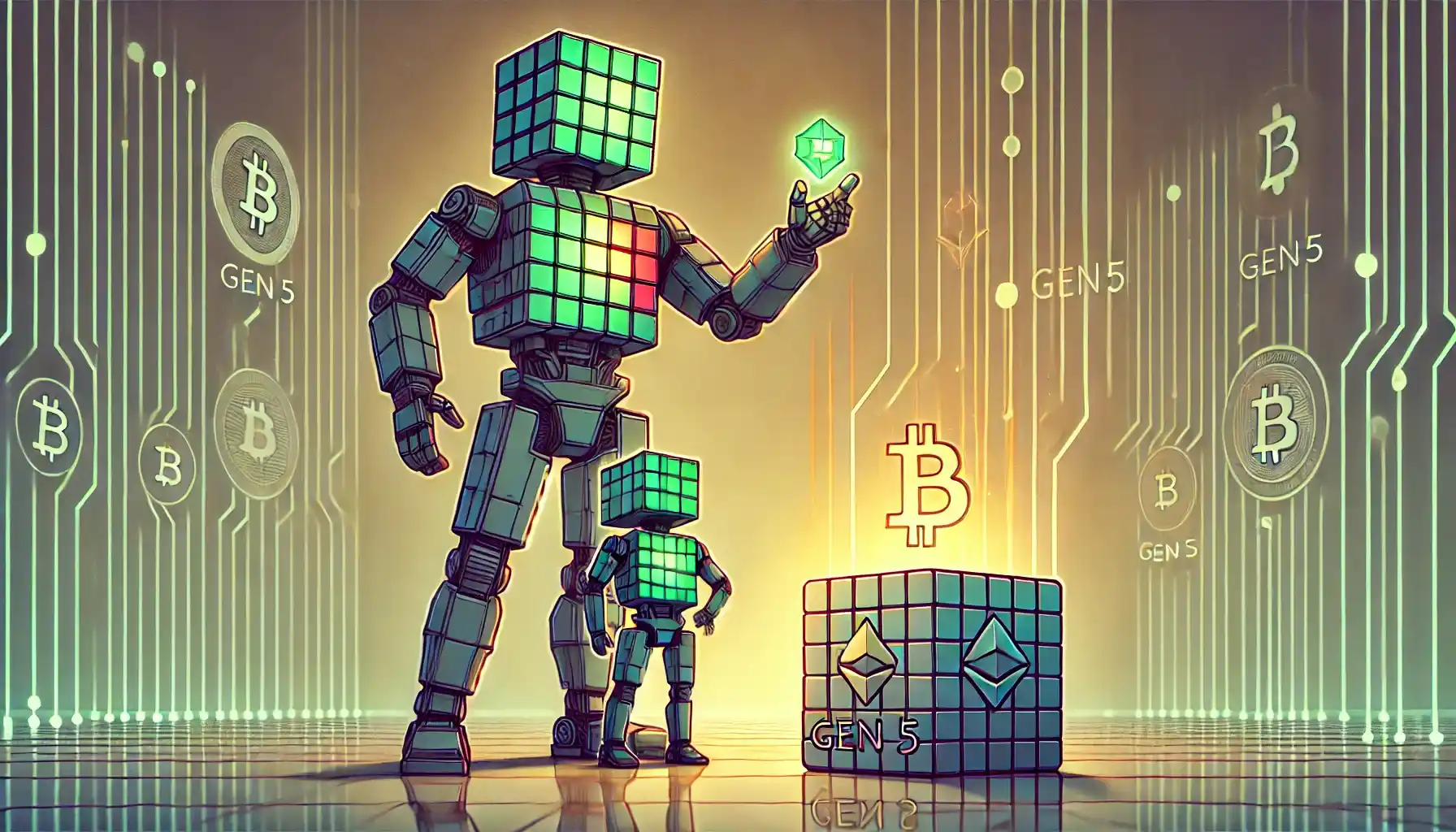 Robot comparing old Nano S and new Gen5 to symbolize user exclusion