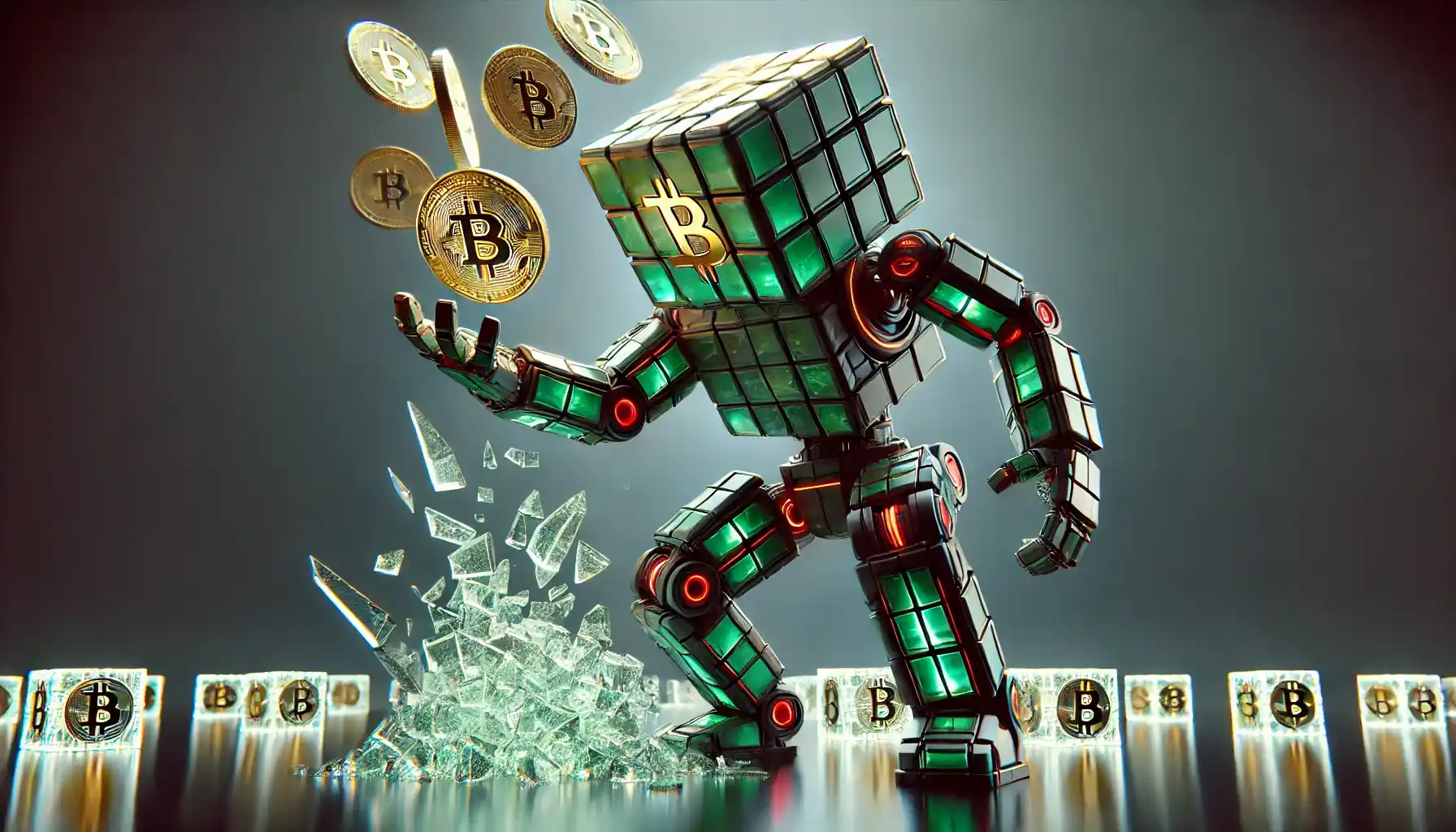 Robot controls rising bitcoin tokens, corporate crypto price dominance