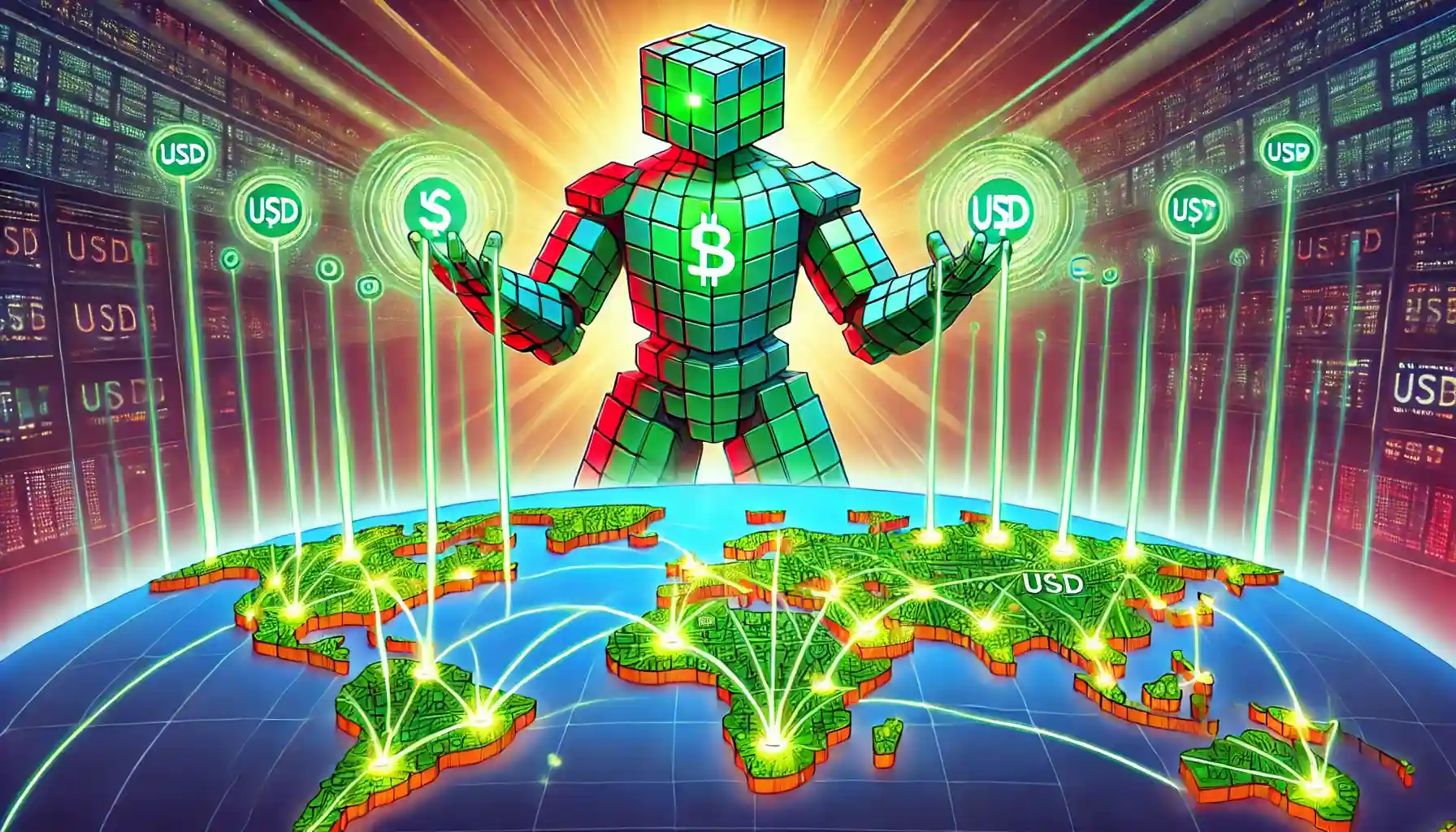 Robot directs global payment flow through USDPT tokens on Solana