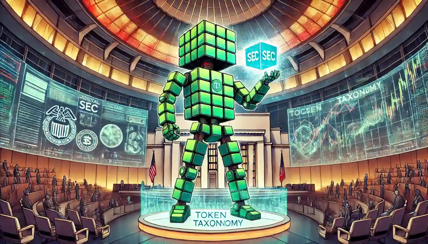 Robot explains SEC token taxonomy amid evolving crypto price index