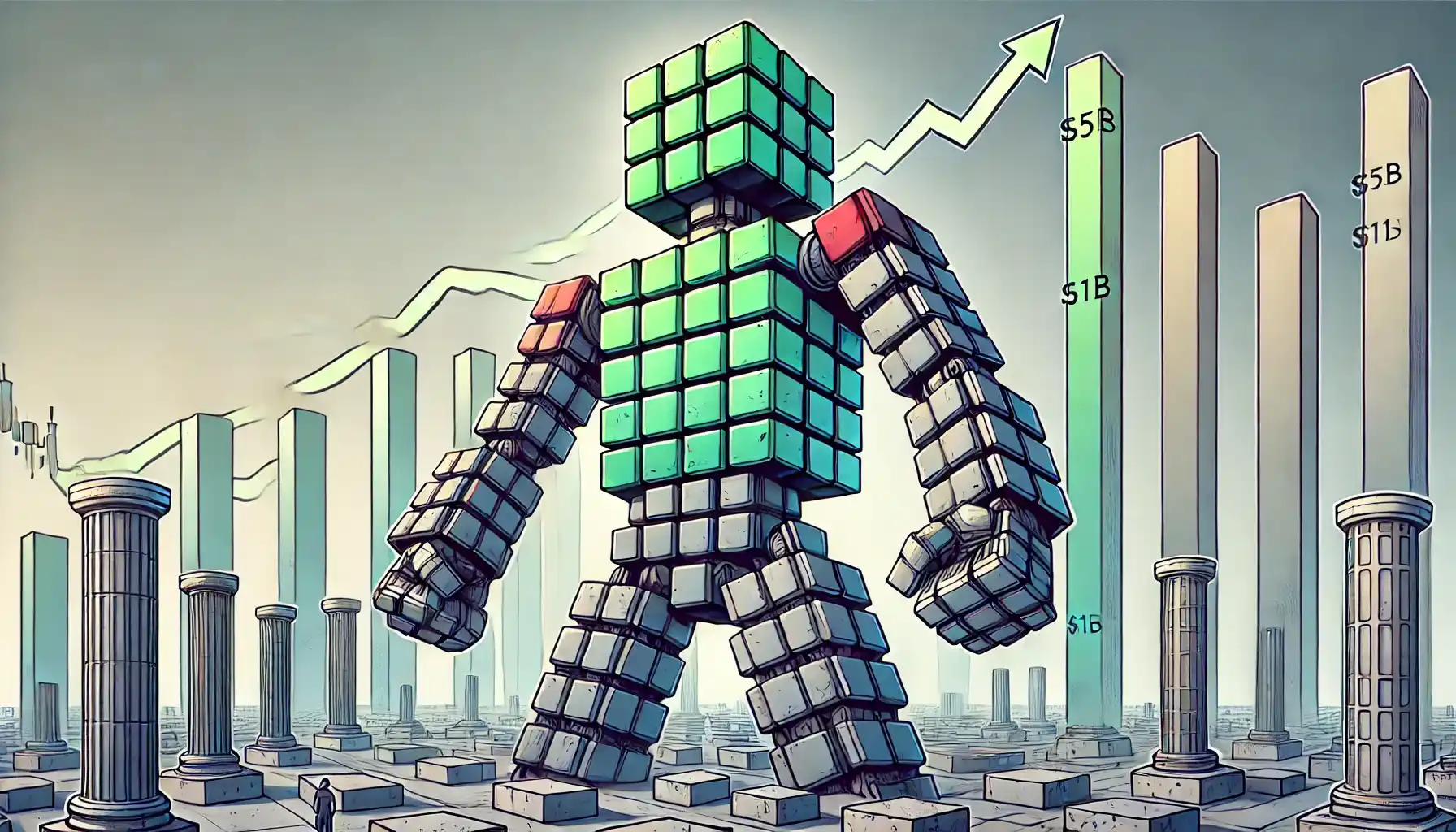 Robot pushes rising valuation pillar in a regulated finance-themed environment