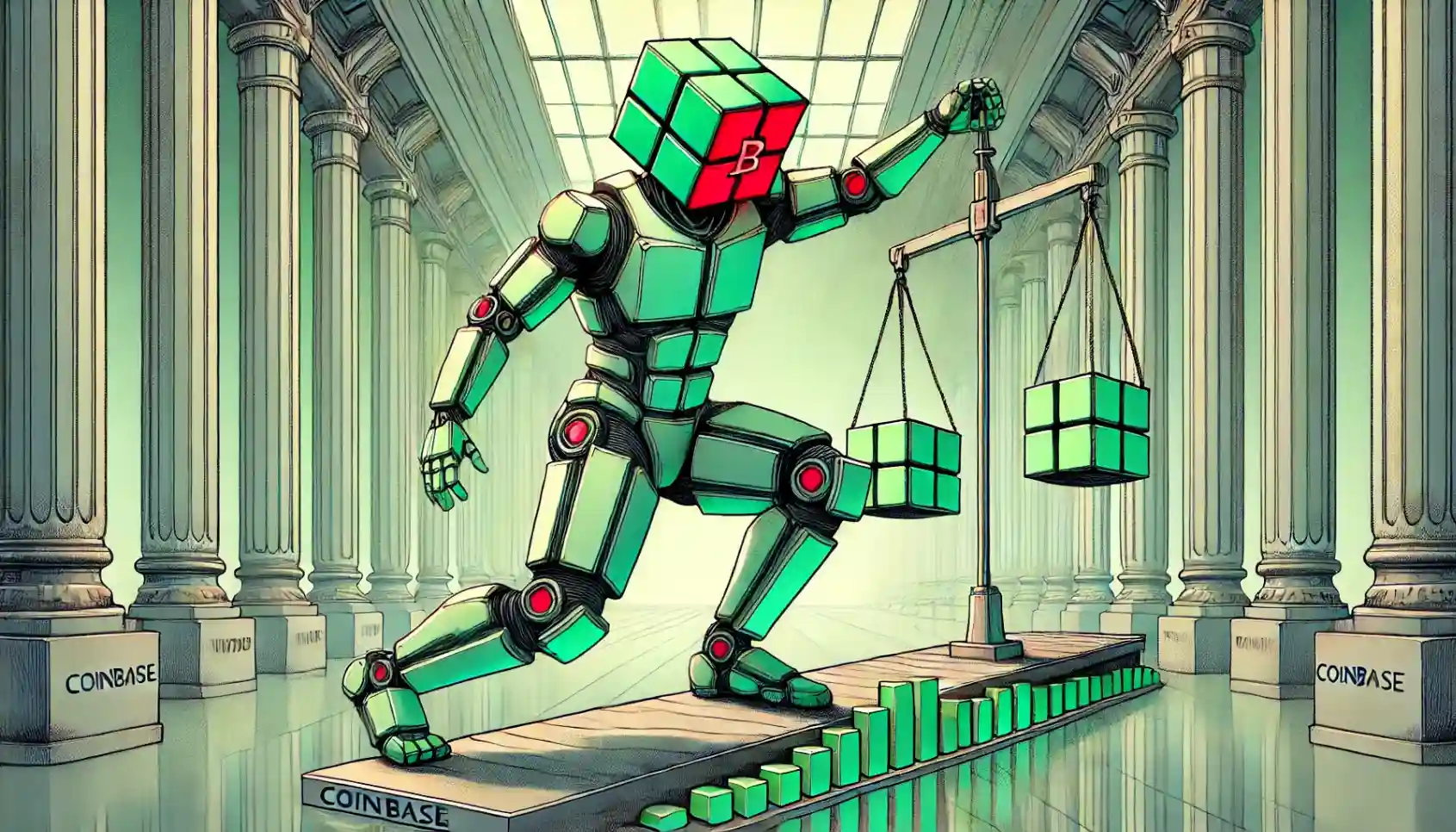 Robot signals Coinbase prediction markets entering regulated crypto finance