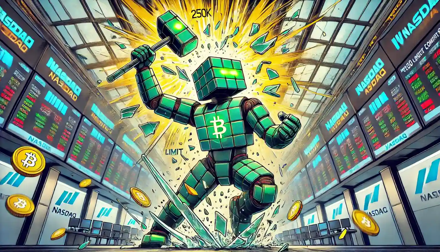 Robot smashes through a 250K options limit, aiming for 1M IBIT contracts