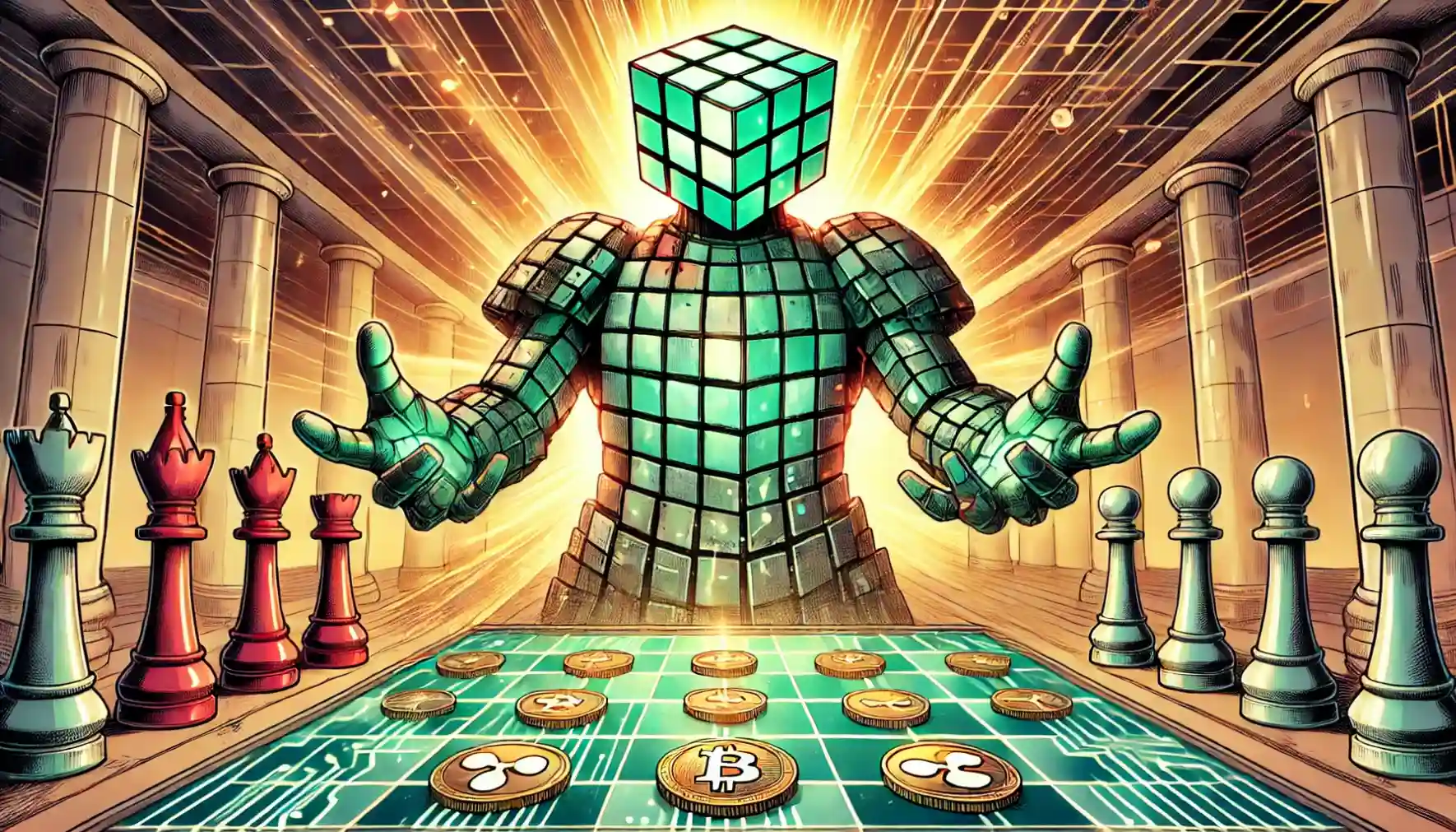 Robot strategizes Ripple’s $500M institutional funding on a blockchain chessboard